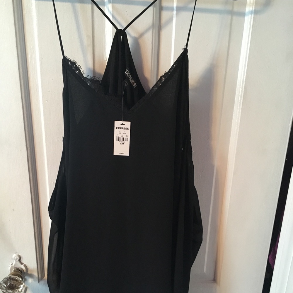 Black  Express Cold shoulder blouse BNWT